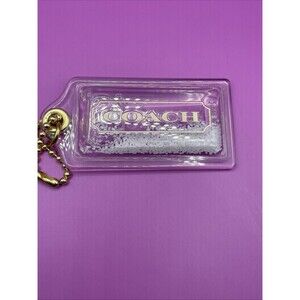 Very Rare Large Coach Winter Falling Snow Effect Snow Globe Hangtag 3.5”